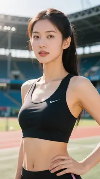 美女健身