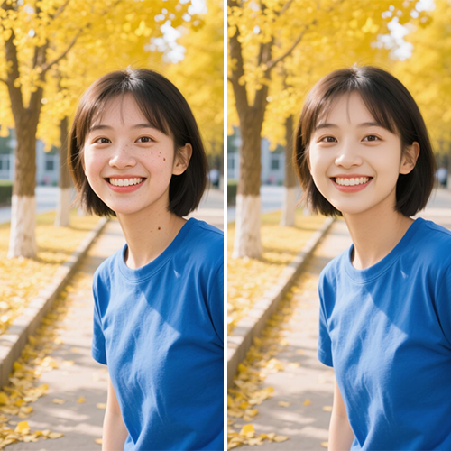 照片一键美颜效果