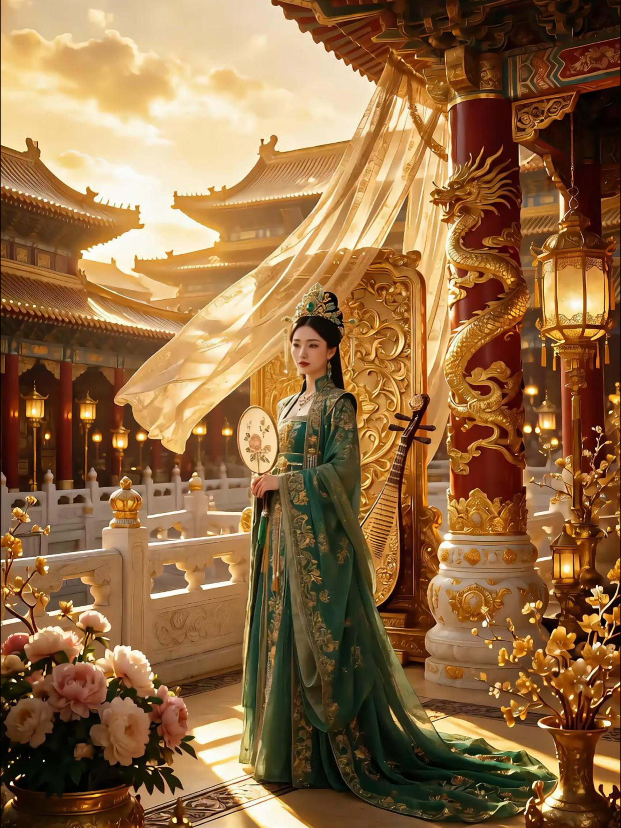 宫阙美人惊鸿